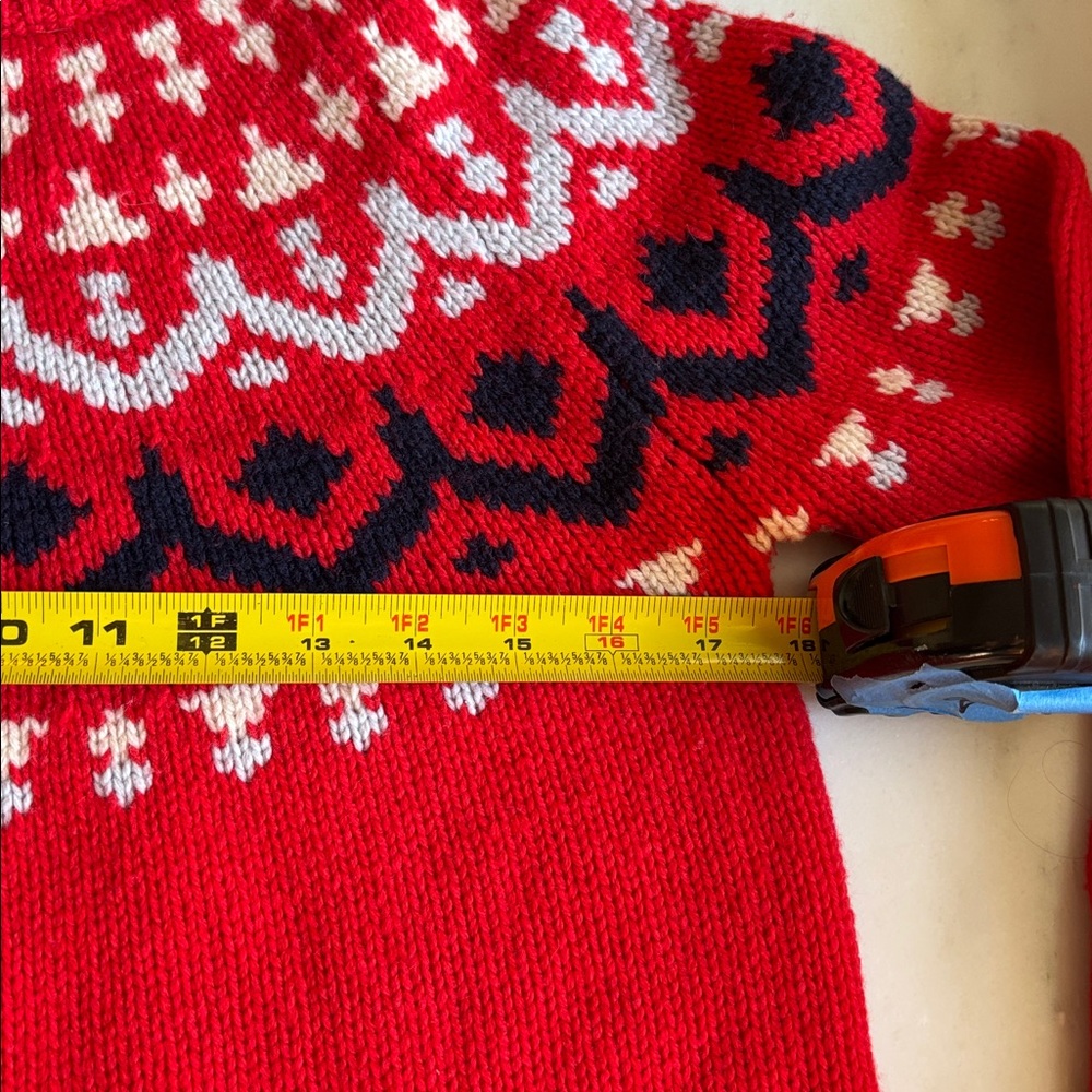 J Crew Fair Isle Sweater XS Merino Wool blend - Picture 4 of 8